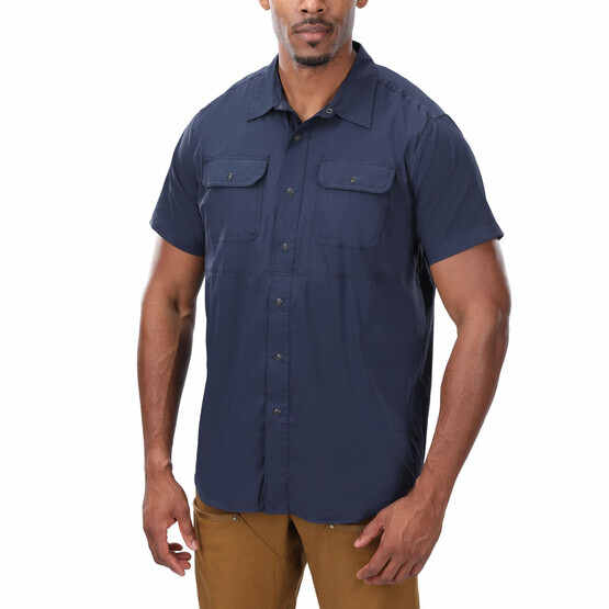 Vertx Short Sleeve Guardian Shirt in Navy from the front